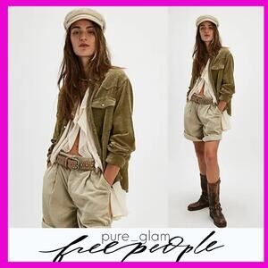 Free People corduroy shirt